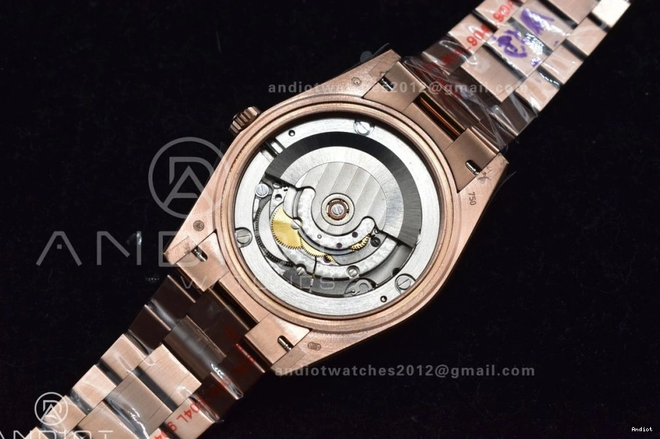 RG DayDate GMF Dial 40 Markers Roman President Green Weighted Steel Tungsten V2 A2836 Bracelet 904L on 1109